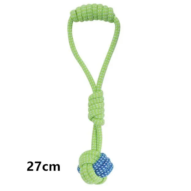 Interactive Dog Rope Toy - Durable Cotton Chew Toy for Small & Large Dogs
