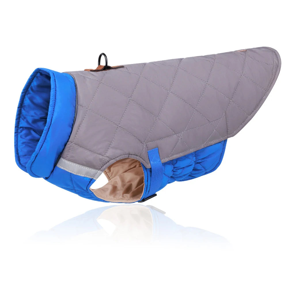 Waterproof Winter Dog Vest Jacket - Warm Padded Coat for Small to Large Dogs
