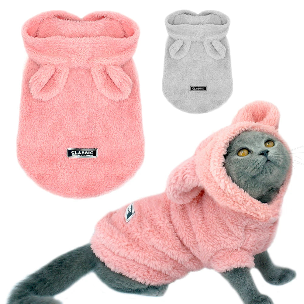 Cozy Winter Pet Coat - Soft Cotton Jacket for Small Dogs & Cats