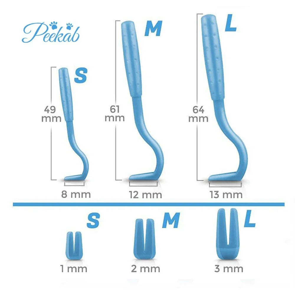 Professional Pet Tick & Flea Remover Tool Set