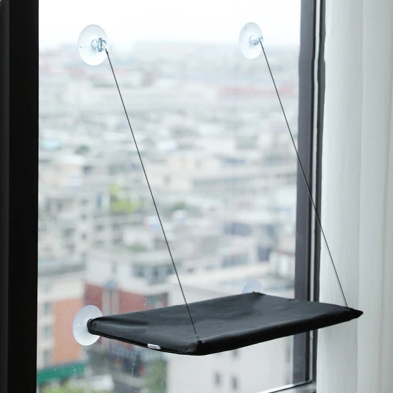 Premium Window Cat Hammock - Washable Suction Cup Pet Bed