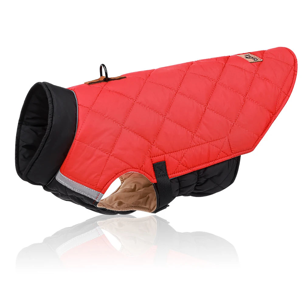 Waterproof Winter Dog Vest Jacket - Warm Padded Coat for Small to Large Dogs