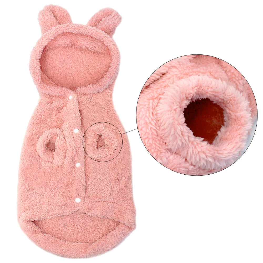 Cozy Winter Pet Coat - Soft Cotton Jacket for Small Dogs & Cats