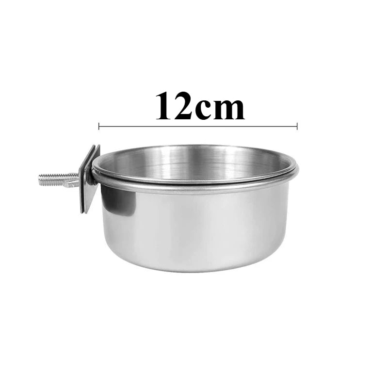 Stainless Steel Bird Feeder with Clamp Holder