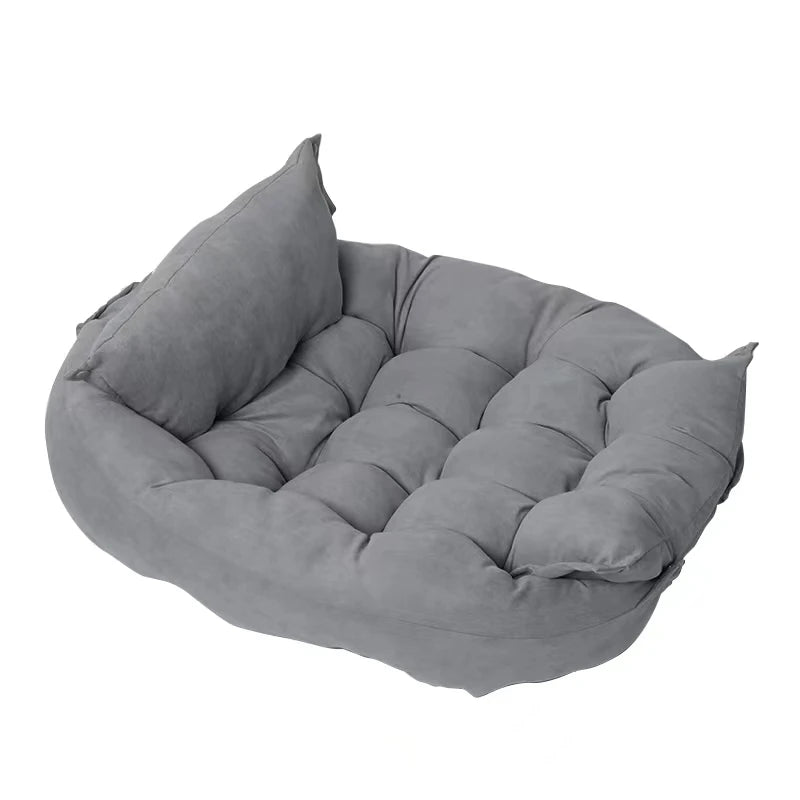 Premium 3-in-1 Pet Sofa Bed - Soft Washable Dog & Cat Bed