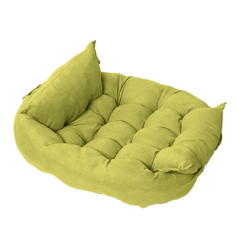 Premium 3-in-1 Pet Sofa Bed - Soft Washable Dog & Cat Bed