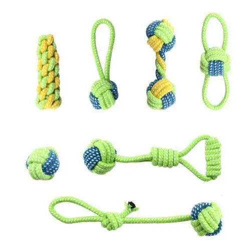 Interactive Dog Rope Toy - Durable Cotton Chew Toy for Small & Large Dogs