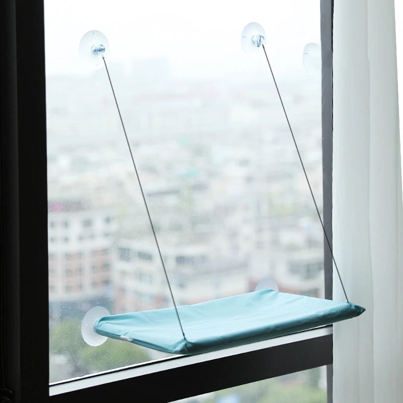Premium Window Cat Hammock - Washable Suction Cup Pet Bed