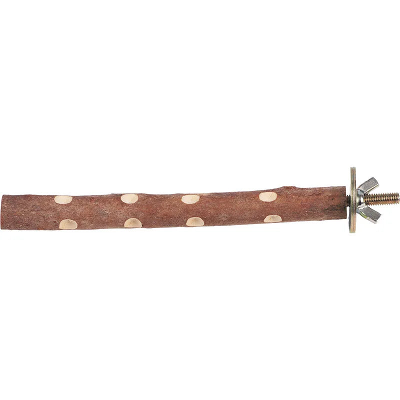 Natural Wood Bird Perch Stand - Paw Grinding Branch for Parakeets, Budgies & Cockatiels