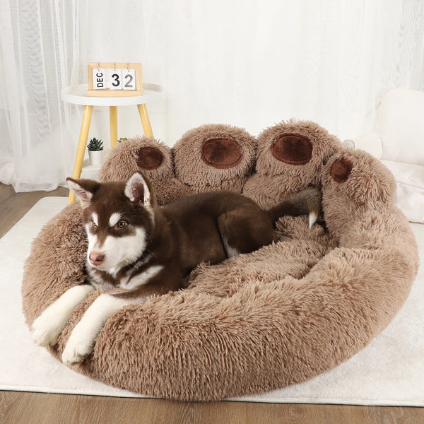 Premium Plush Pet Bed - Warm & Washable Sofa for Dogs & Cats