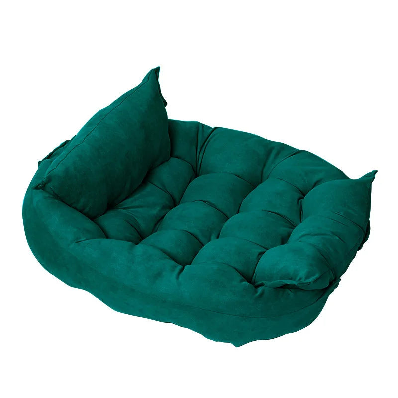 Premium 3-in-1 Pet Sofa Bed - Soft Washable Dog & Cat Bed