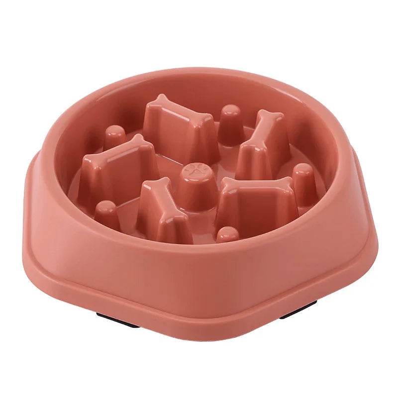 Slow Feeder Pet Bowl - Anti-Choking Design for Dogs & Cats