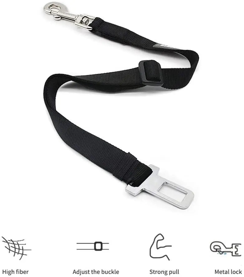 Adjustable Pet Car Seat Belt - Universal Safety Harness for Dogs and Cats