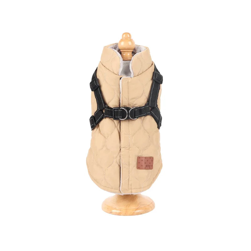 Windproof Winter Dog Coat - Padded Jacket for Small Dogs