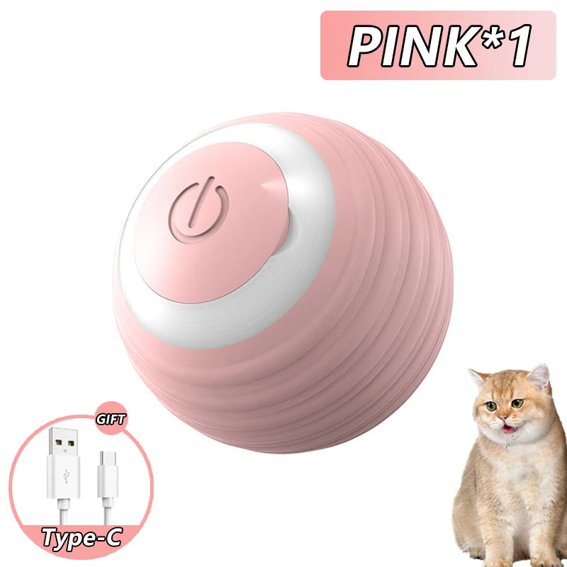 Smart Interactive Cat Ball - Automatic Rolling Electronic Pet Toy