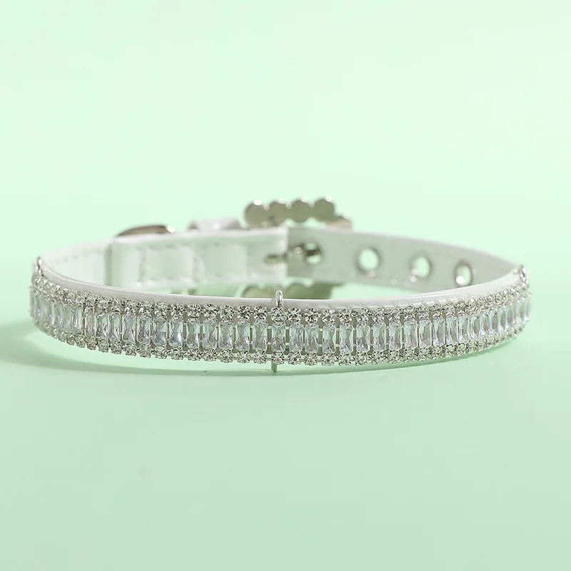 Luxury Pearl & Rhinestone Pet Collar - Elegant Necklace for Cats & Small Dogs