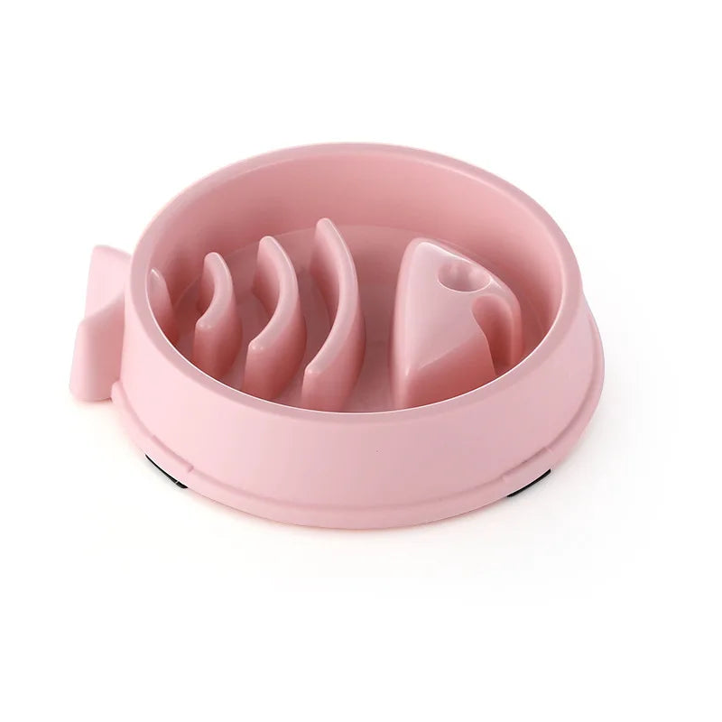 Slow Feeder Pet Bowl - Anti-Choking Design for Dogs & Cats