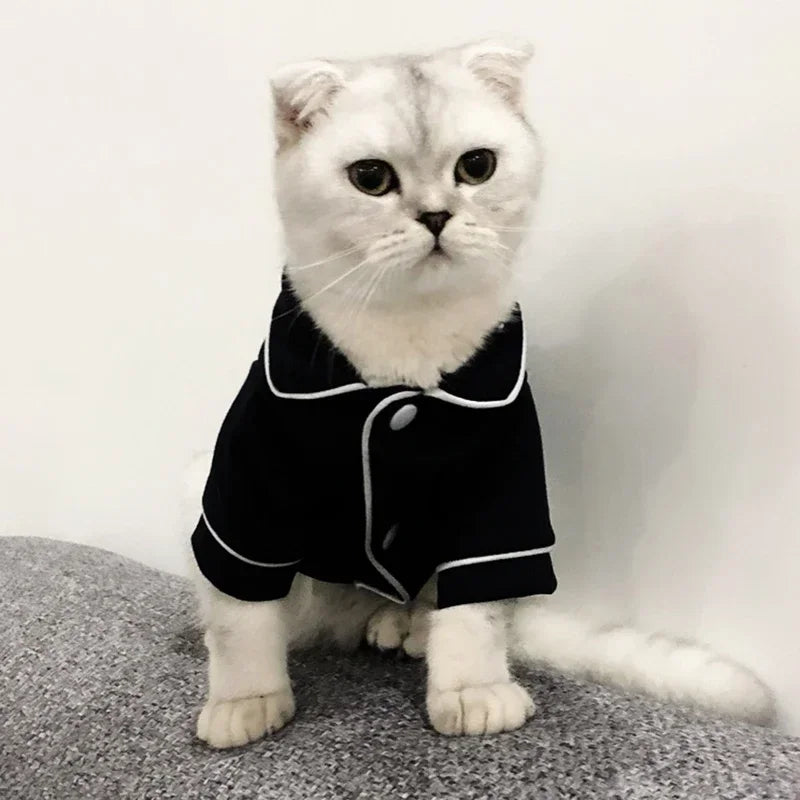 Christmas Pet Cat Hoodie Costume - Winter Sweatshirt for Cats