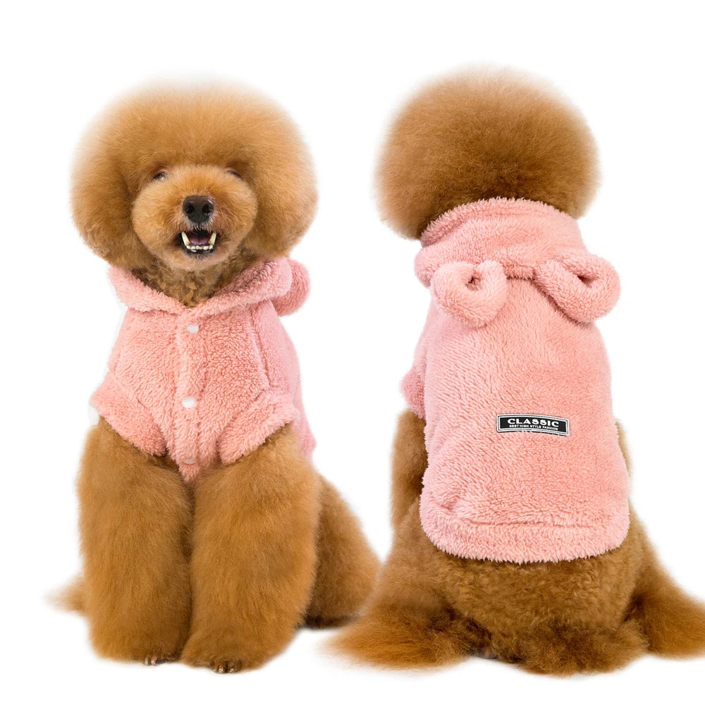 Cozy Winter Pet Coat - Soft Cotton Jacket for Small Dogs & Cats