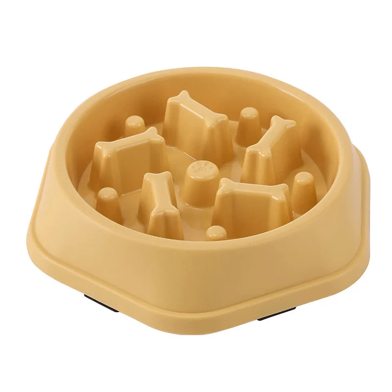 Slow Feeder Pet Bowl - Anti-Choking Design for Dogs & Cats
