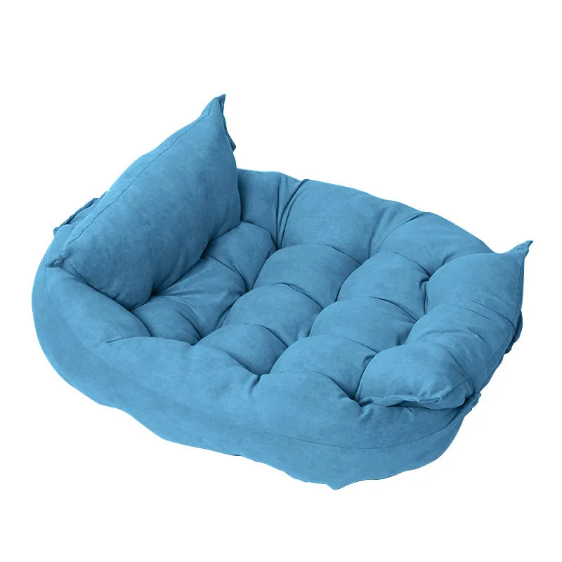 Premium 3-in-1 Pet Sofa Bed - Soft Washable Dog & Cat Bed
