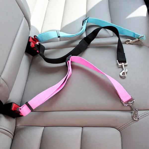 Adjustable Pet Car Seat Belt - Universal Safety Harness for Dogs and Cats