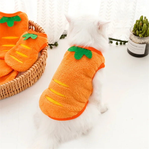 Cozy Fleece Pet Vest - Warm Winter Clothing for Small Dogs & Cats