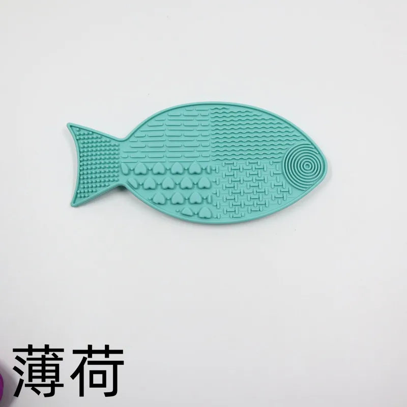 Pet Slow Feeder Mat with Suction Cup - Silicone Lick Mat for Small Dogs & Cats