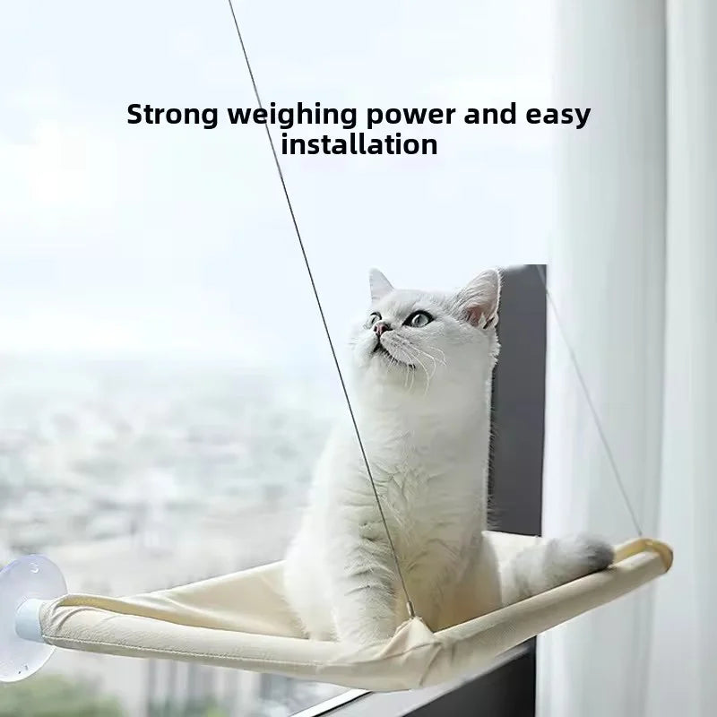 Premium Window Cat Hammock - Washable Suction Cup Pet Bed