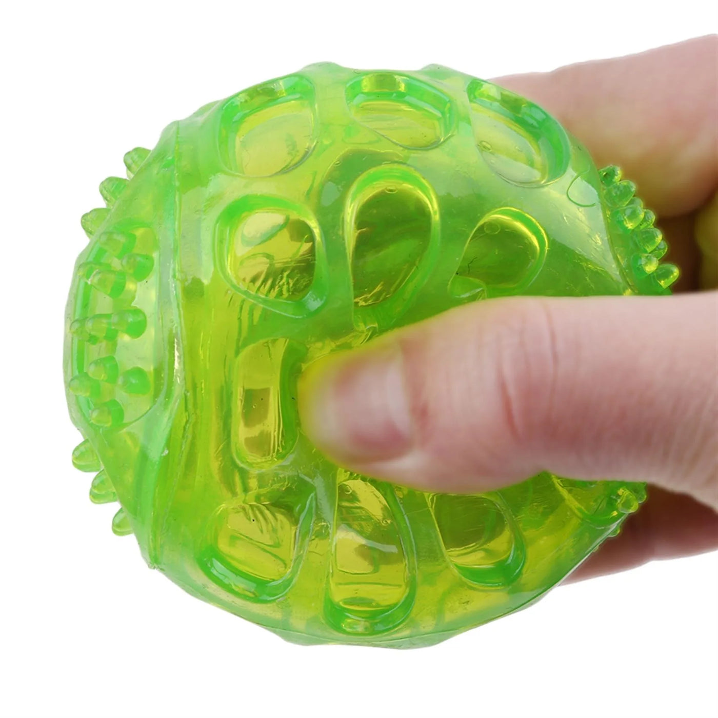 Interactive Dog Chew Ball with Squeaker - Durable Waterproof Toy