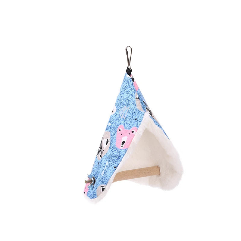 Plush Bird Nest Hammock - Cozy Hanging Bed for Parrots & Parakeets