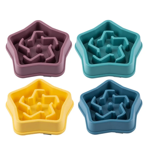 Slow Feeder Pet Bowl - Anti-Choking Design for Dogs & Cats