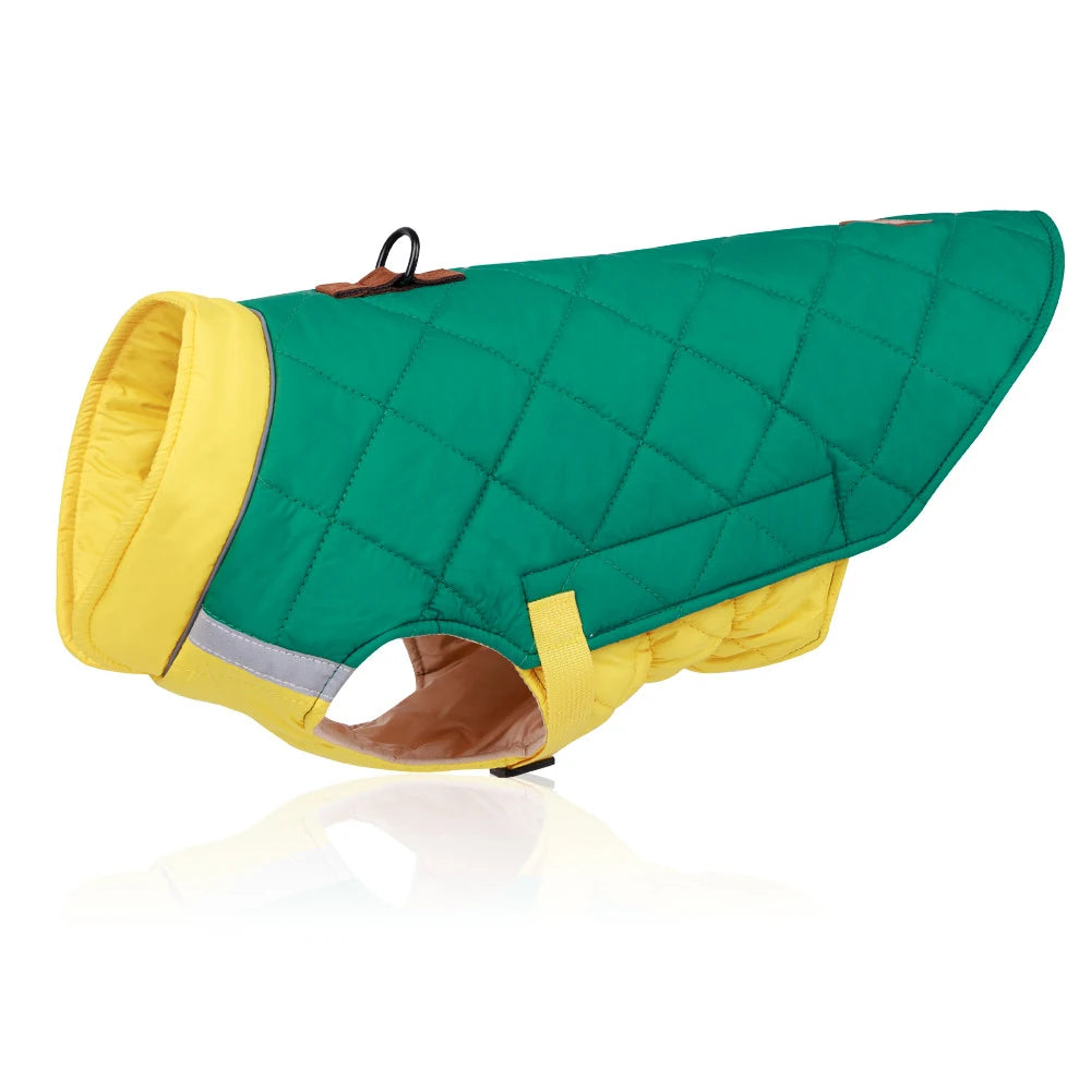 Waterproof Winter Dog Vest Jacket - Warm Padded Coat for Small to Large Dogs